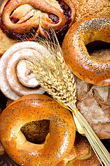 Image showing Assortment of bakery fresh breads