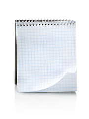 Image showing Blank notepad isolated