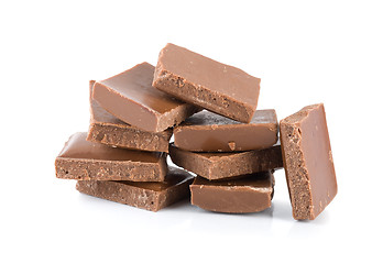 Image showing Succulent chocolate blocks