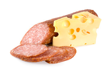 Image showing Sausage and cheese 