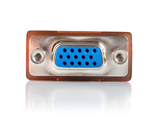 Image showing Monitor connector isolated