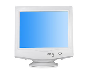 Image showing CRT monitor isolated