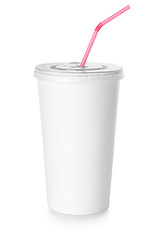 Image showing White paper cup 