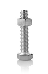 Image showing Big bolt and nut