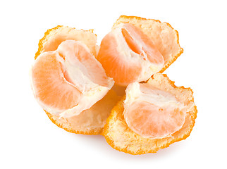 Image showing Peeled mandarin isolated