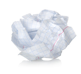 Image showing Crumpled sheet of paper