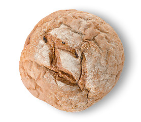 Image showing Round black bread