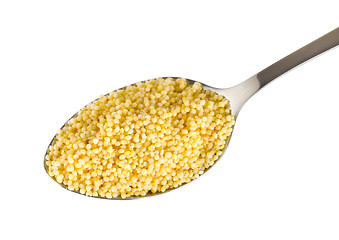 Image showing Millet in a spoon