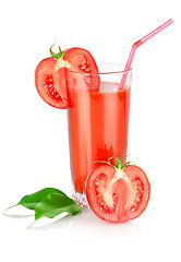 Image showing Tomato juice and tomato