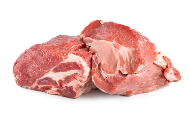 Image showing Raw pork tenderloin isolated