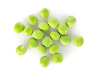 Image showing Raw green peas