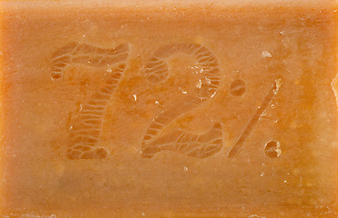 Image showing Background of brown soap