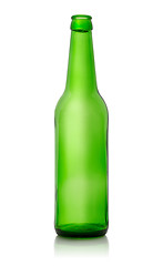 Image showing Green empty bottle