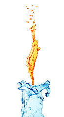 Image showing Candle from water