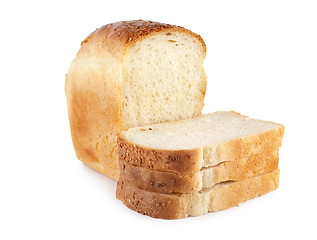 Image showing Fresh white bread isolated