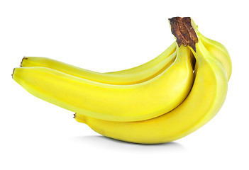 Image showing Bunch of yellow bananas