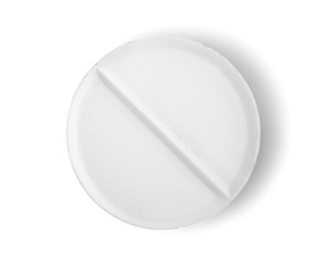 Image showing Tablet aspirin isolated Path