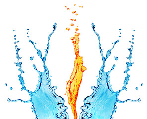 Image showing Fire and water