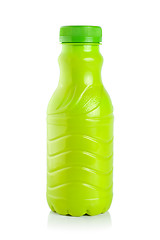 Image showing Plastic bottle of yogurt