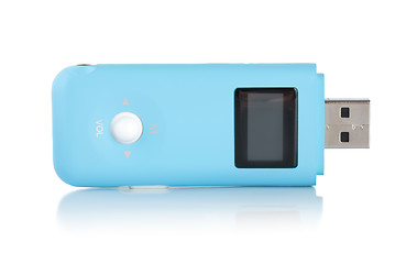 Image showing Blue MP3 player