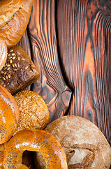 Image showing An assortment of bakery breads