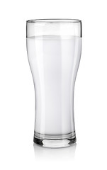 Image showing Glass of fresh milk