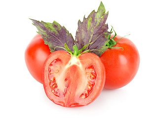 Image showing Tomato and basil