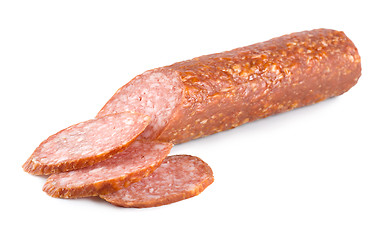 Image showing Juicy smoked sausage