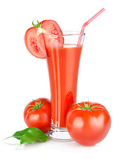 Image showing Tomato juice isolated