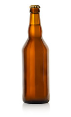 Image showing Beer in a brown bottle