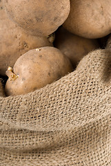 Image showing Potatoes in a bag