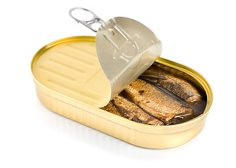 Image showing Sprat fish canned