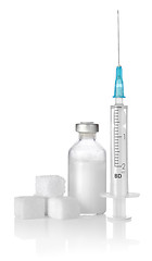 Image showing Insulin sugar and syringe