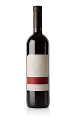 Image showing Bottle of red