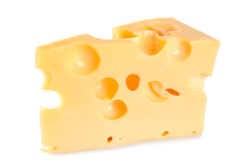 Image showing Dutch farmer's cheese isolated