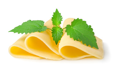 Image showing Cheese and mint