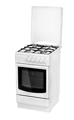 Image showing White gas cooker isolated