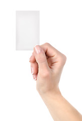 Image showing Card blank isolated 