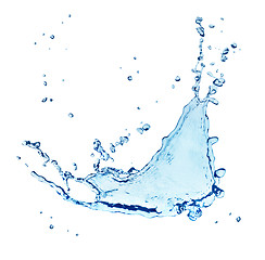 Image showing Blue water splash