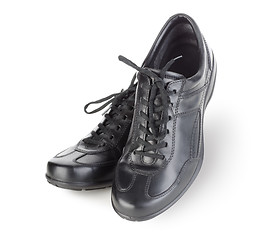 Image showing Black mens shoes