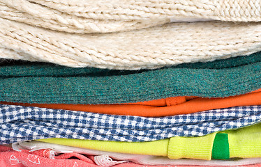 Image showing Pile of old clothes