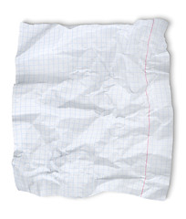 Image showing Crushed sheet of paper