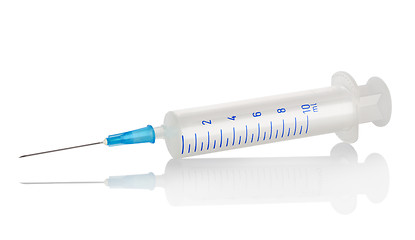 Image showing Plastic syringe isolated