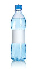 Image showing Water bottle with blank label