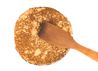 Image showing Pancake with a spatula