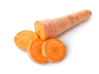 Image showing Raw carrots isolated