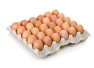 Image showing Eggs in a carton