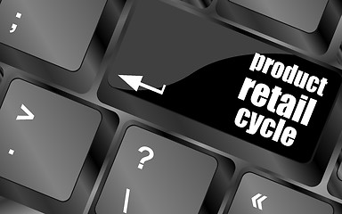Image showing product retail cycle key in place of enter key