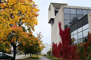 Image showing church building with a bell tower in Järvenpää, Finland