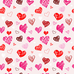 Image showing Love pattern vector texture.